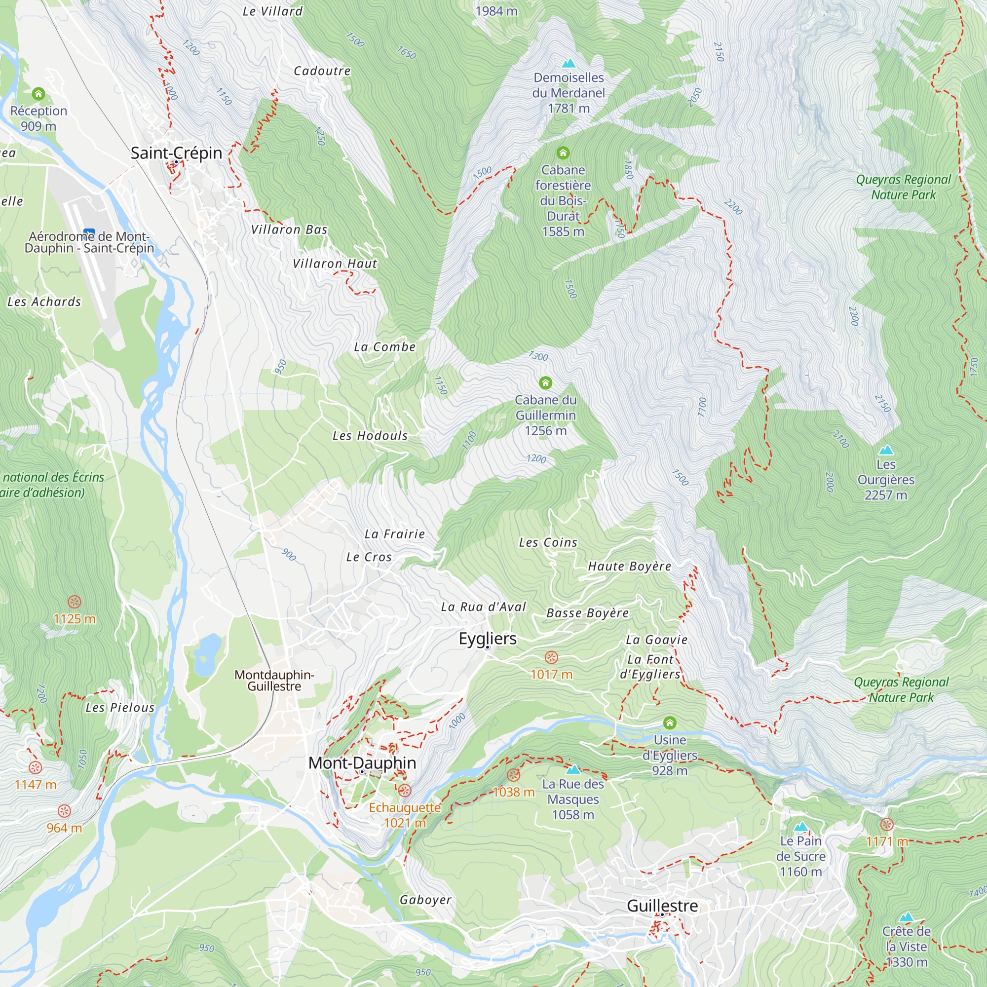 Cabane de Ste Catherine map