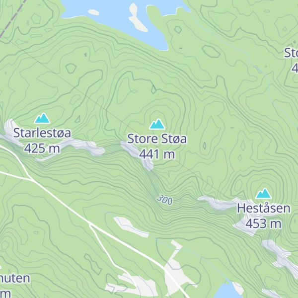 Map of Indre Knaprekjempen