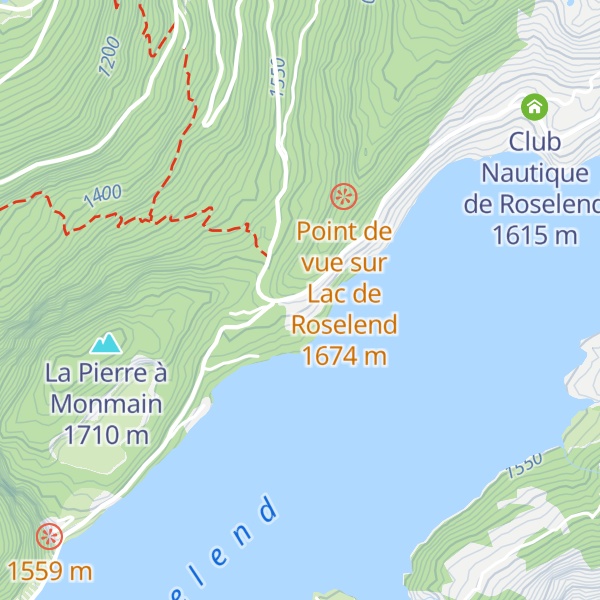 Map of Chalet de Roselend