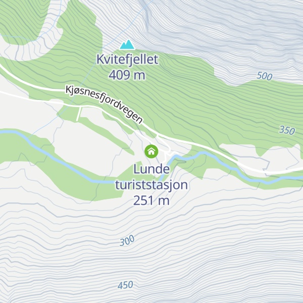 Map of Lunde turiststasjon