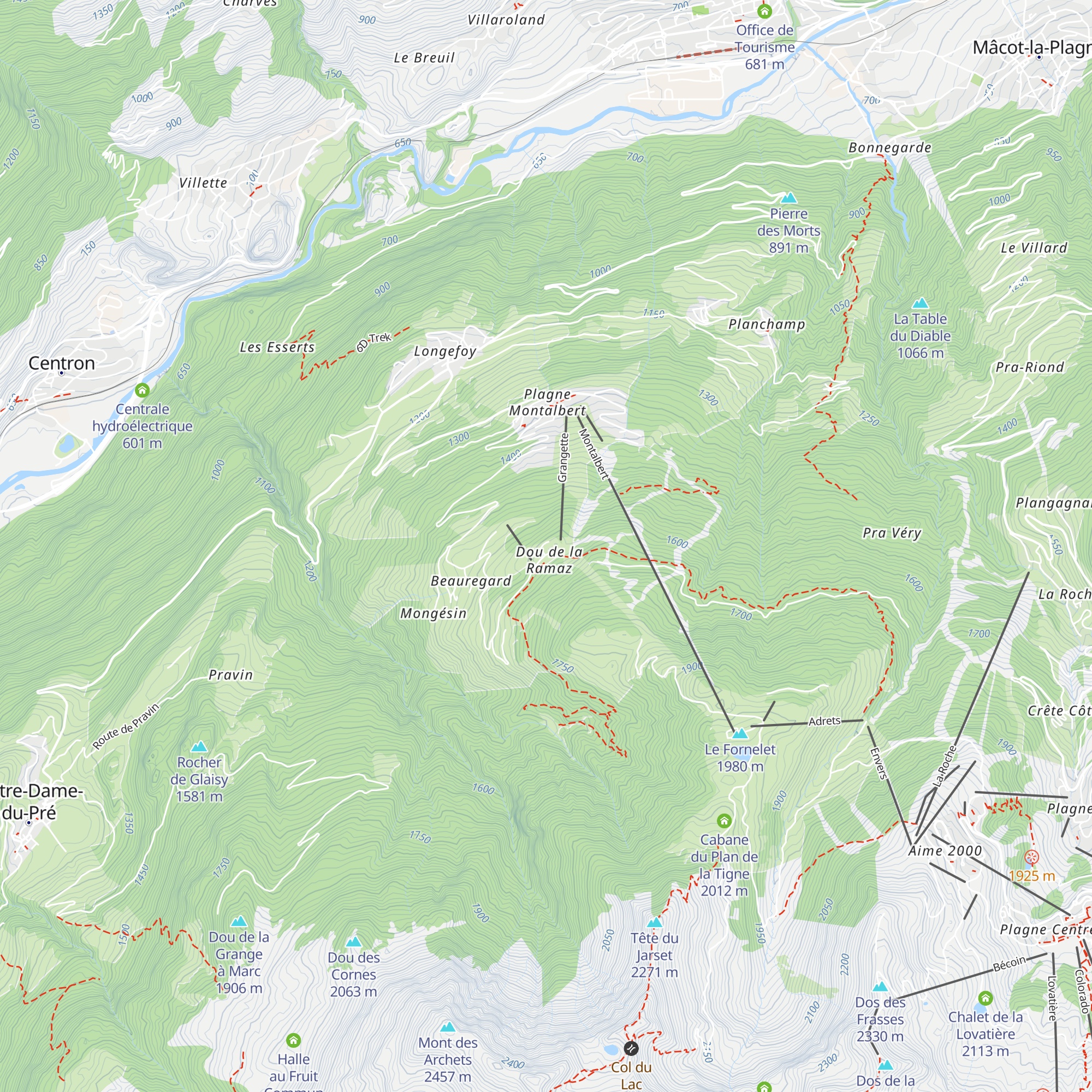 Village vacances VTF - Dou de la Ramaz map