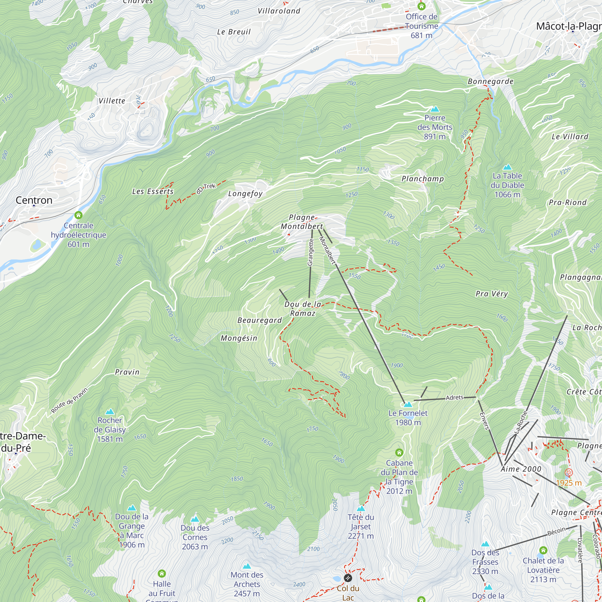 Village vacances VTF - Dou de la Ramaz map