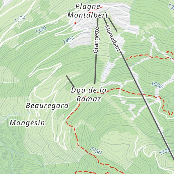 Map of Village vacances VTF - Dou de la Ramaz