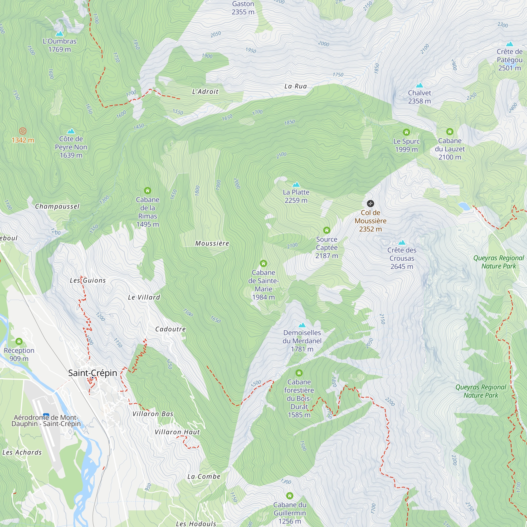 Cabane de Sainte-Marie map