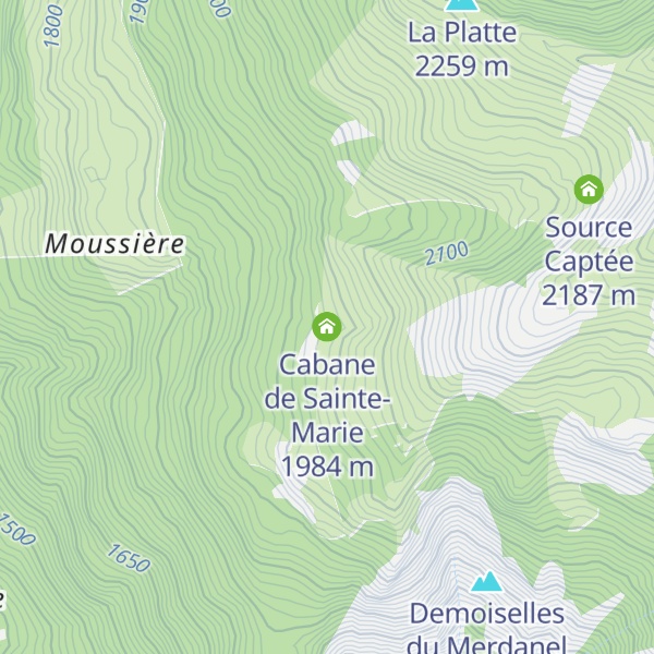 Map of Cabane de Sainte-Marie