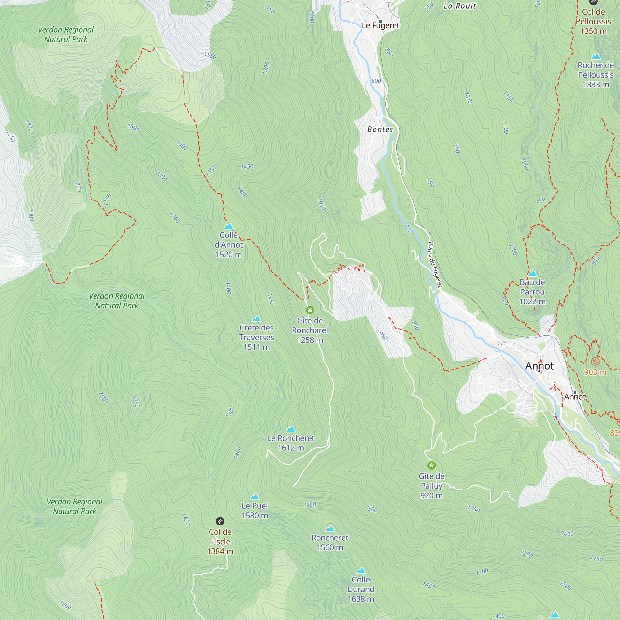Gîte de Roncharel map
