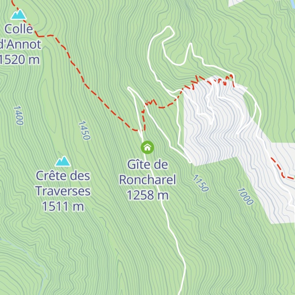 Map of Gîte de Roncharel