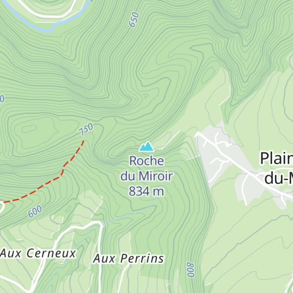 Map of Roche du Miroir