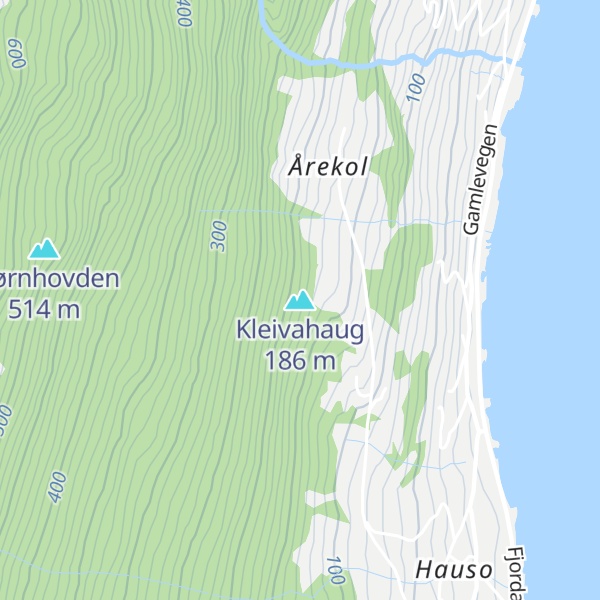 Map of Kleivahaug