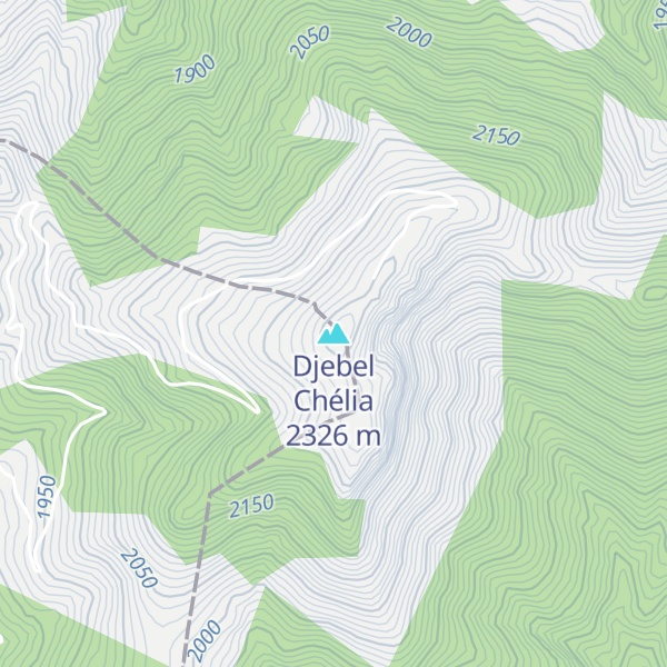 Map of Djebel Chélia