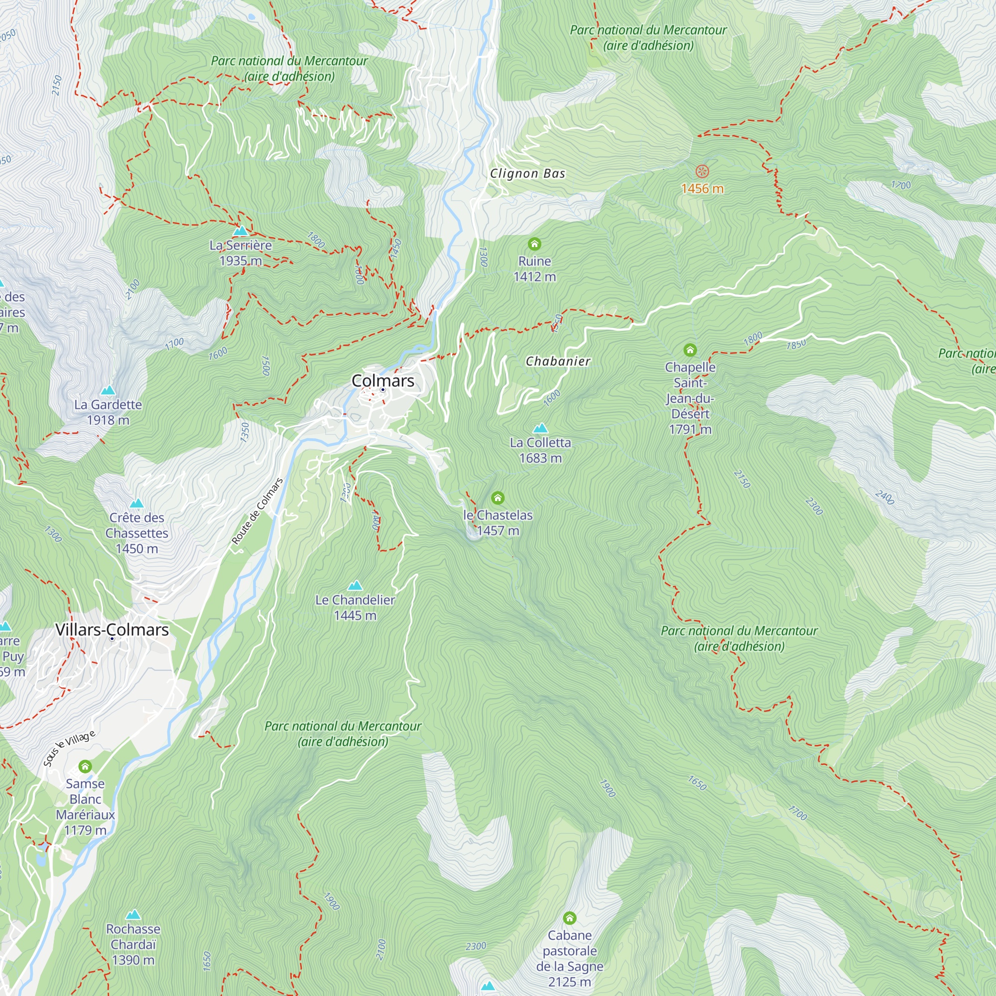 le Chastelas map