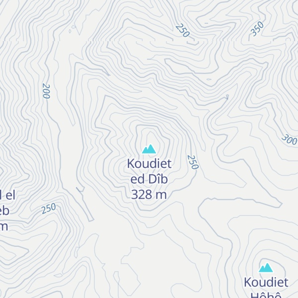 Map of Koudiet ed Dîb