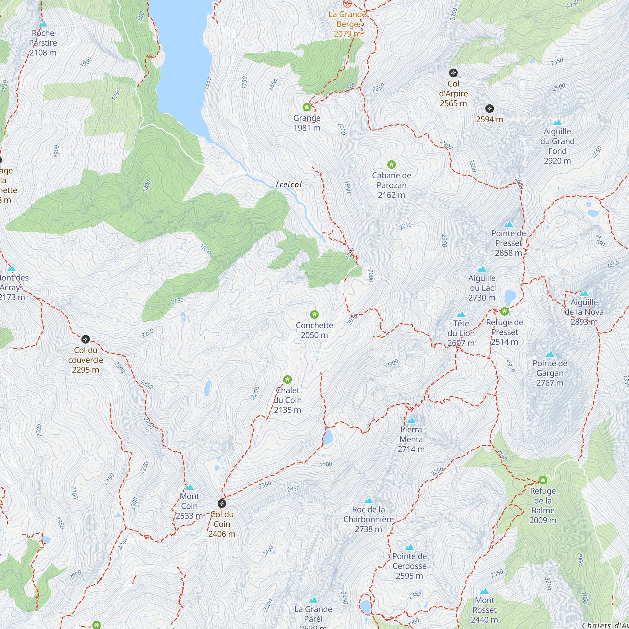 Conchette map