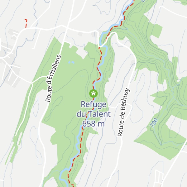 Map of Refuge du Talent