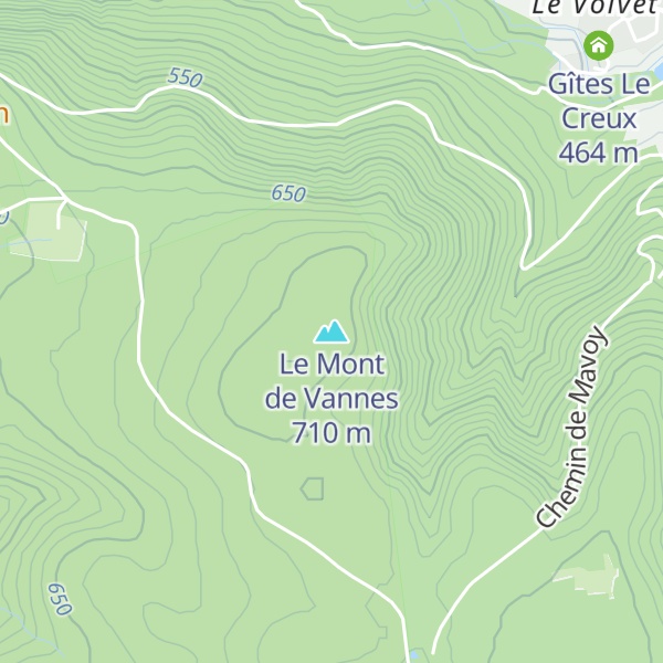 Map of Le Mont de Vannes