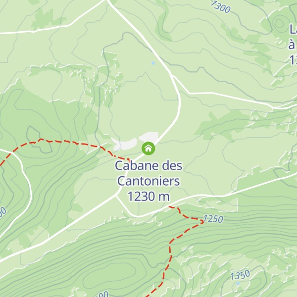 Map of Cabane des Cantoniers