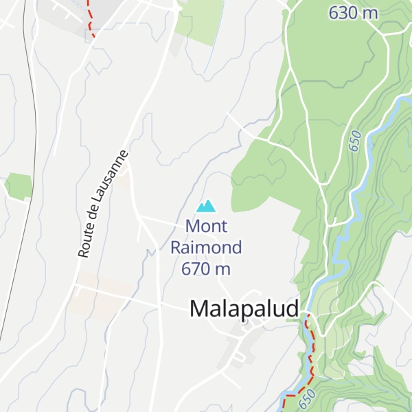 Map of Mont Raimond