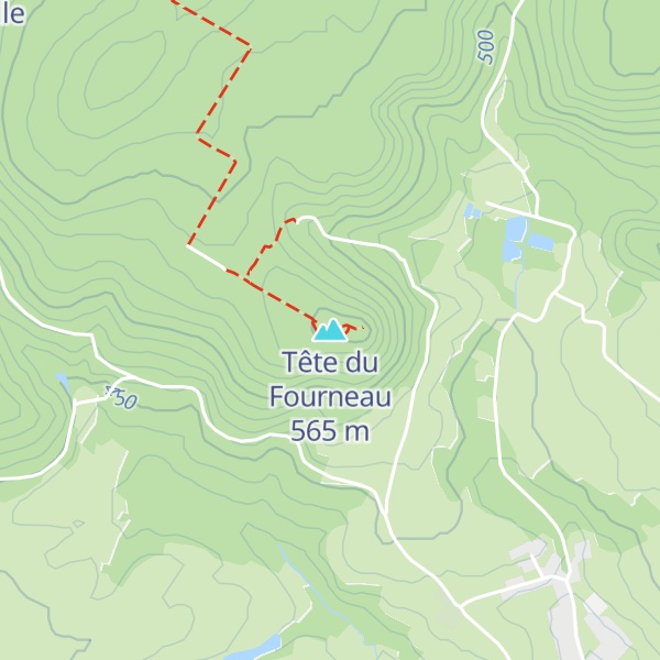 Map of Tête du Fourneau