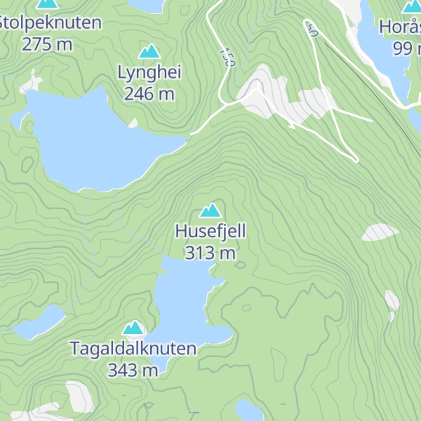 Map of Husefjell