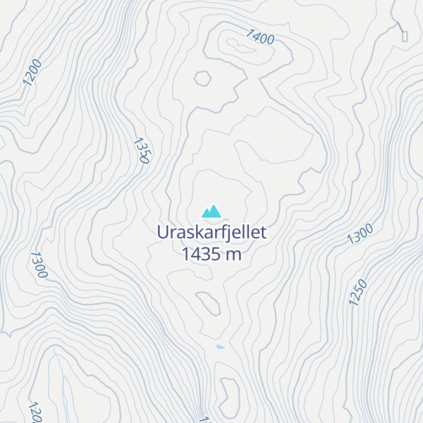 Map of Uraskarfjellet