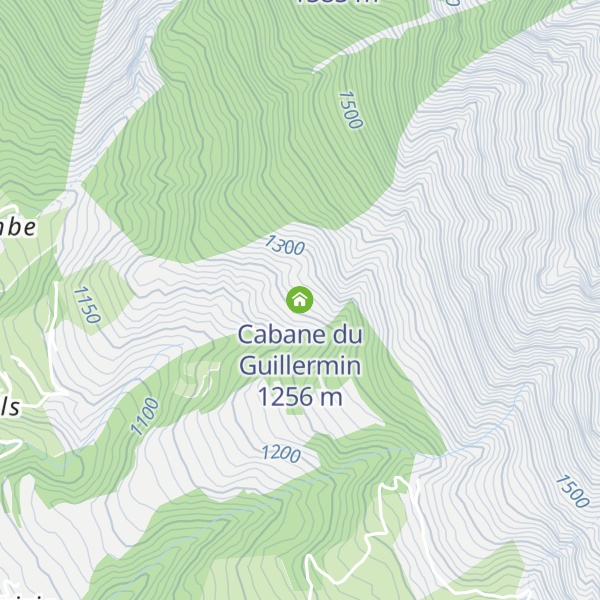 Map of Cabane du Guillermin