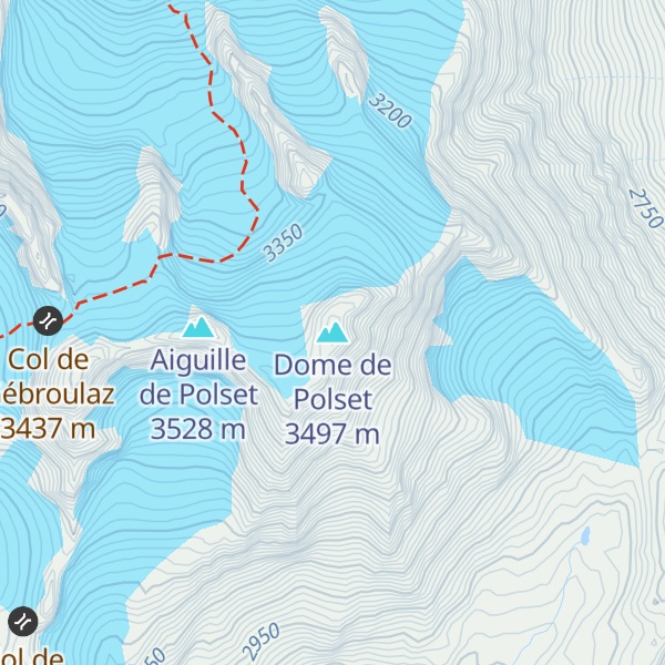 Map of Dome de Polset