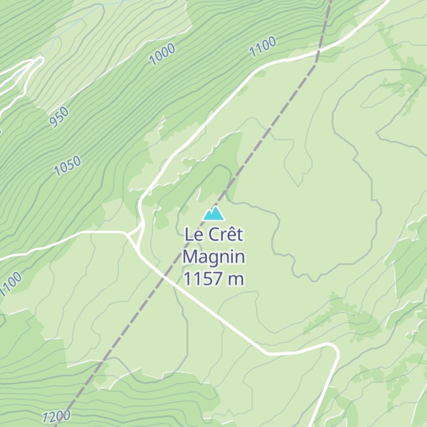 Map of Le Crêt Magnin