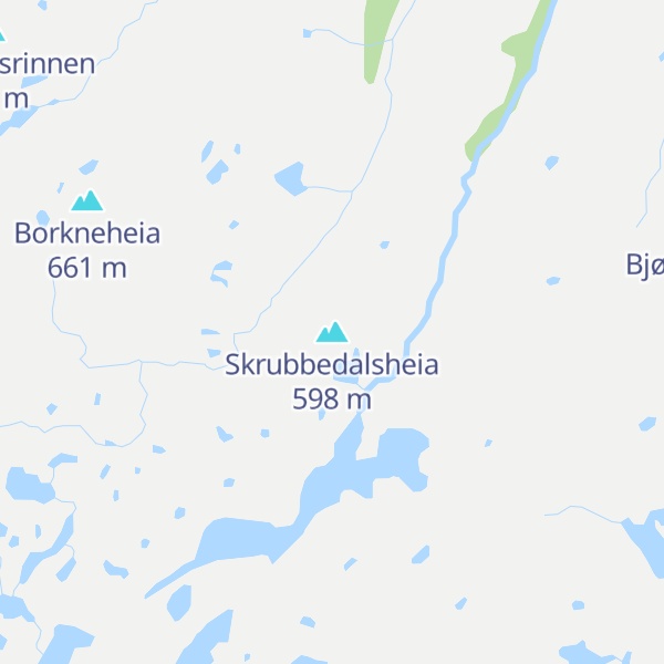Map of Skrubbedalsheia