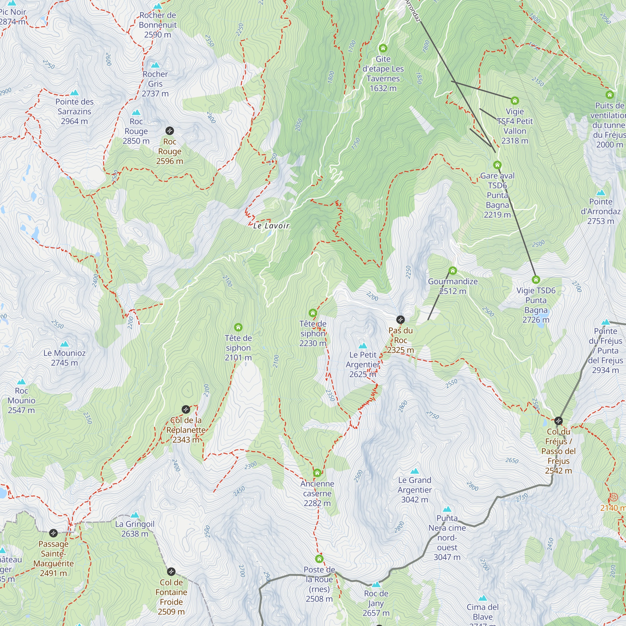 Tête de siphon map