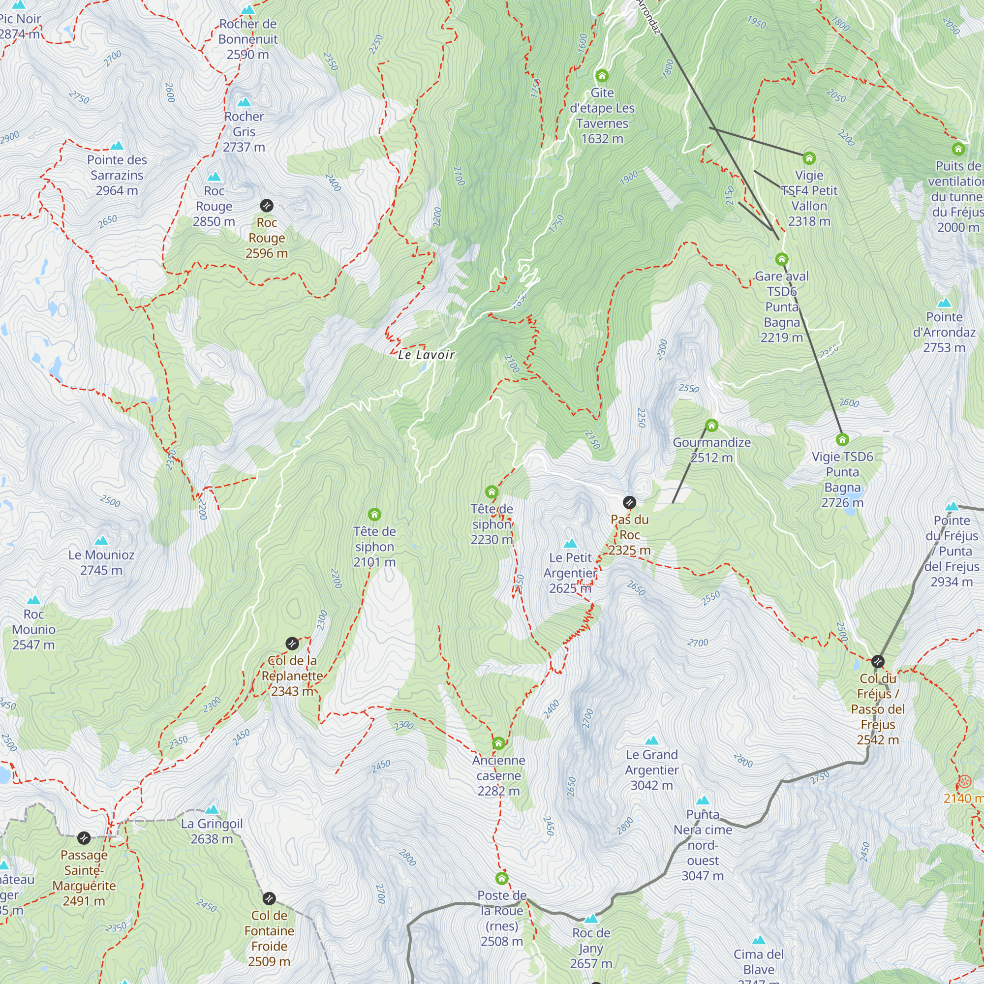 Tête de siphon map