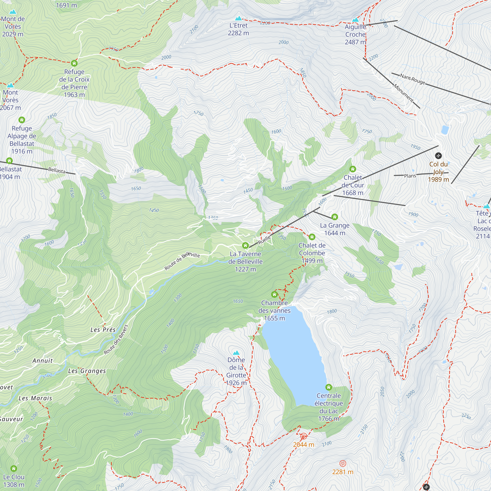 La Taverne de Belleville map
