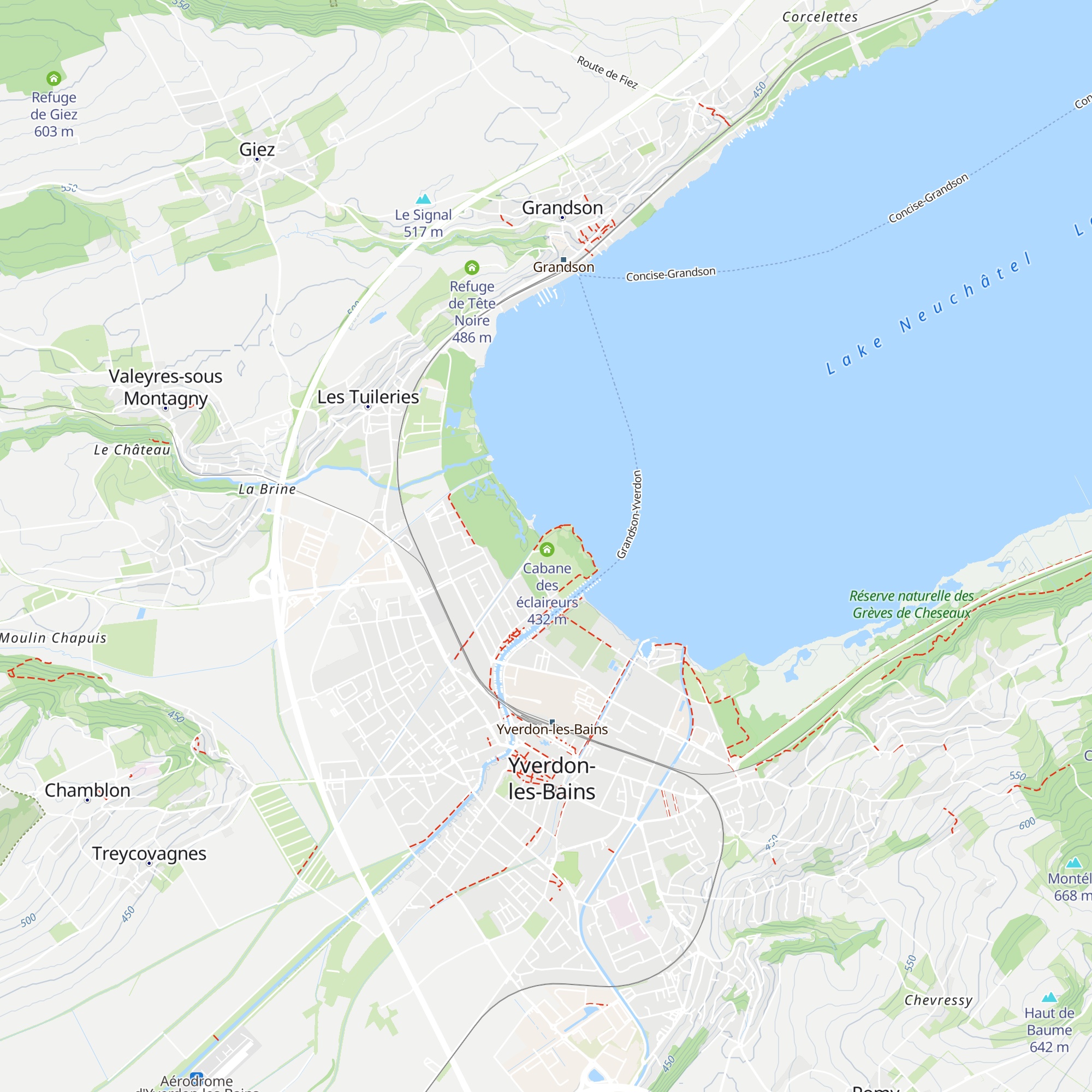 Cabane La Roselière map