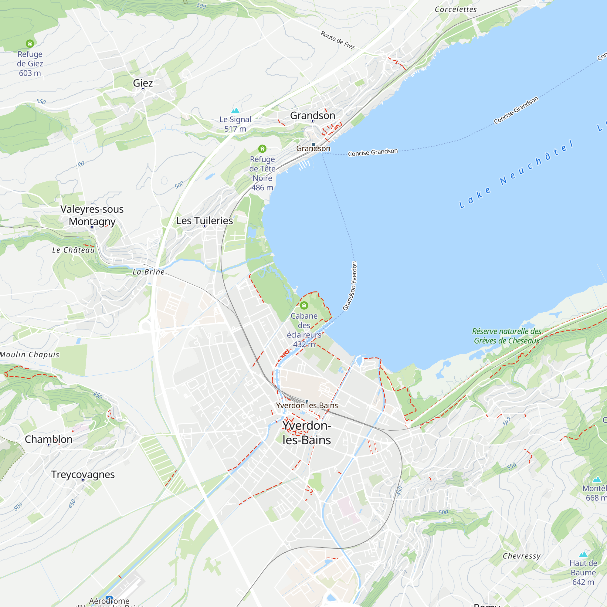 Cabane La Roselière map