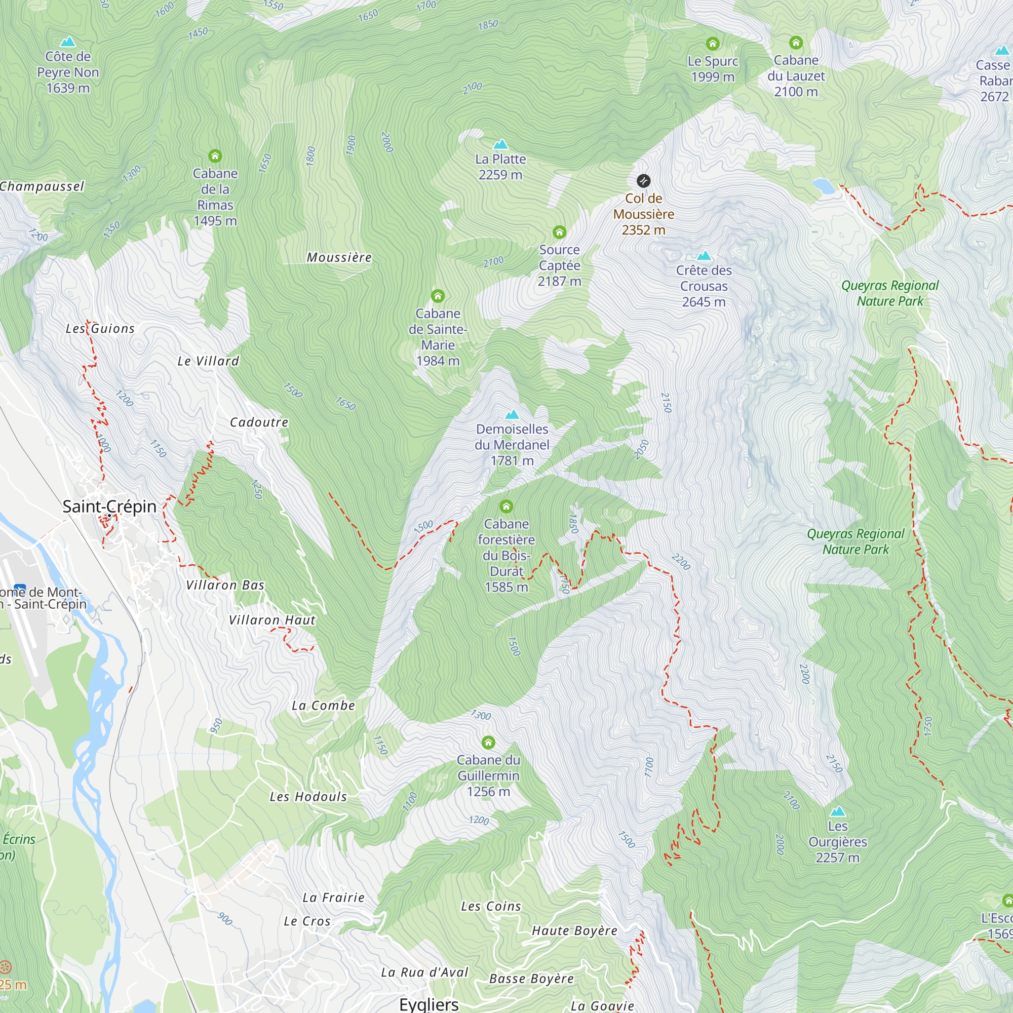 Cabane forestière du Bois-Durat map