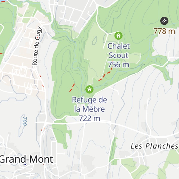 Map of Refuge de la Mèbre