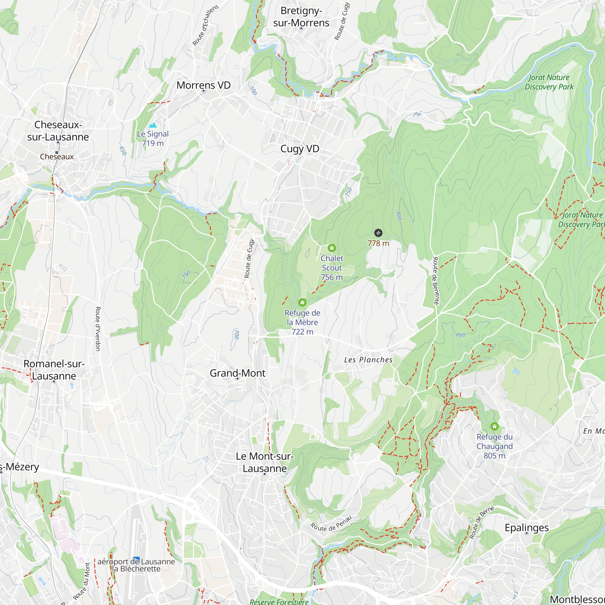 Refuge de la Mèbre map