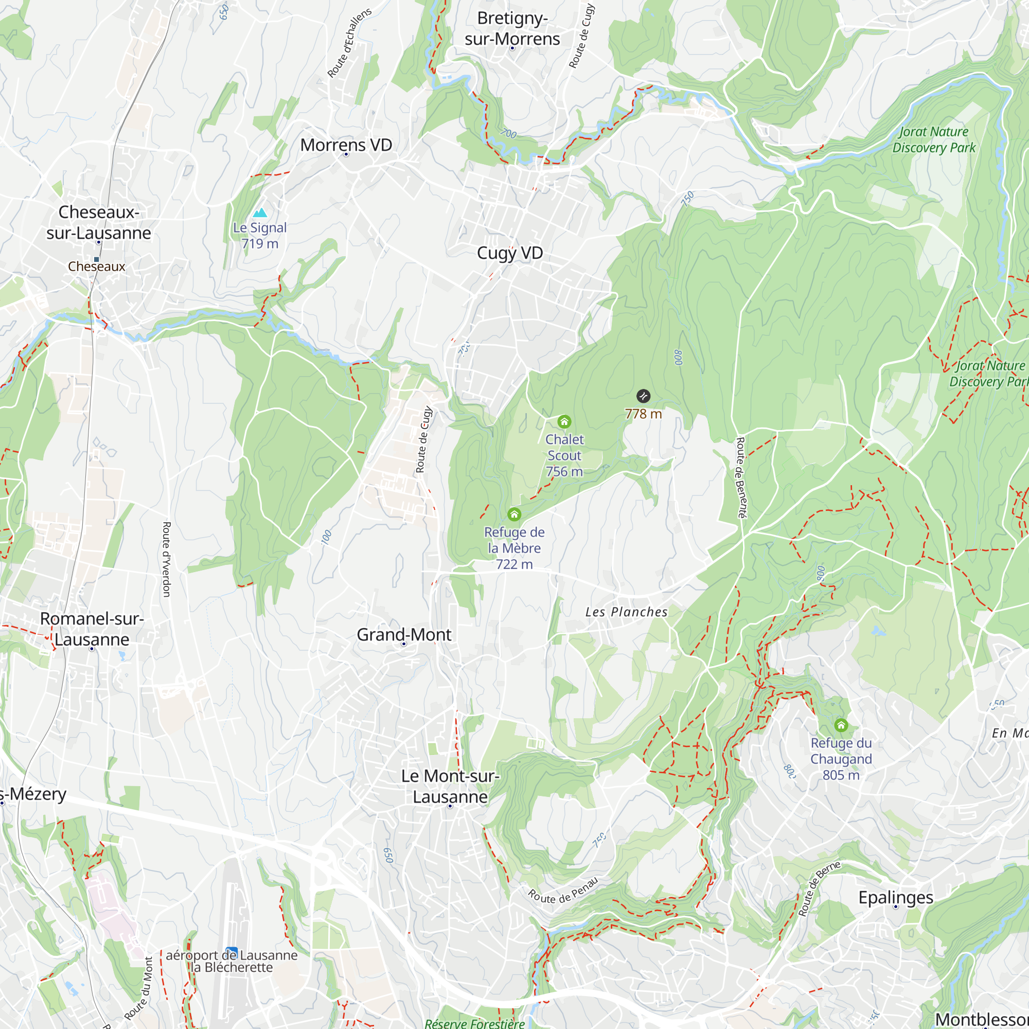 Refuge de la Mèbre map