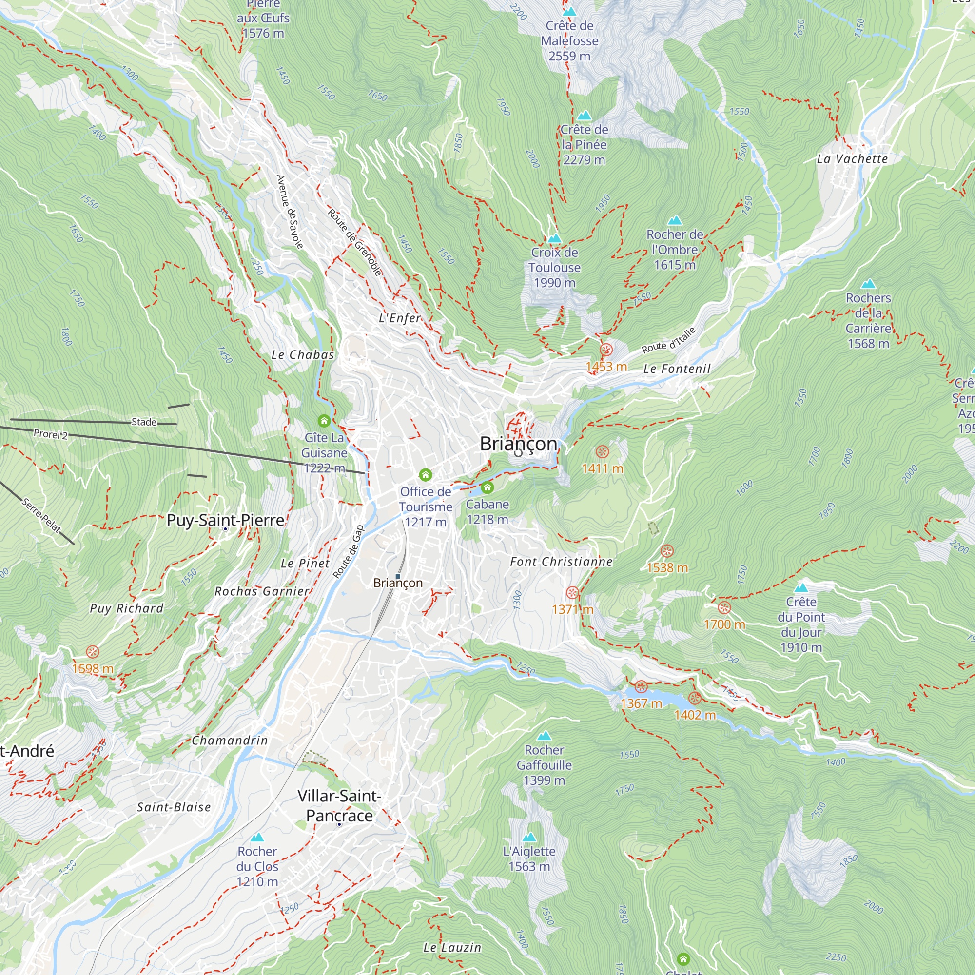 Cabane map
