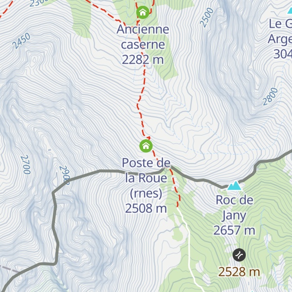 Map of Poste de la Roue (rnes)