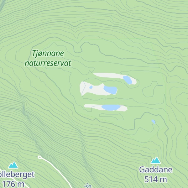 Map of Åsefjellet