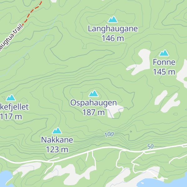 Map of Ospahaugen
