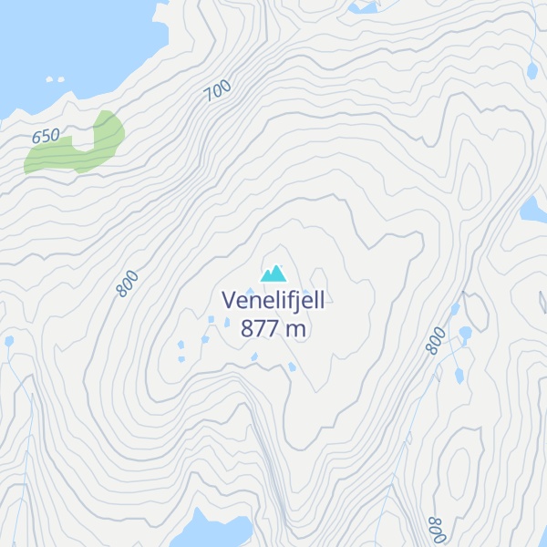 Map of Venelifjell