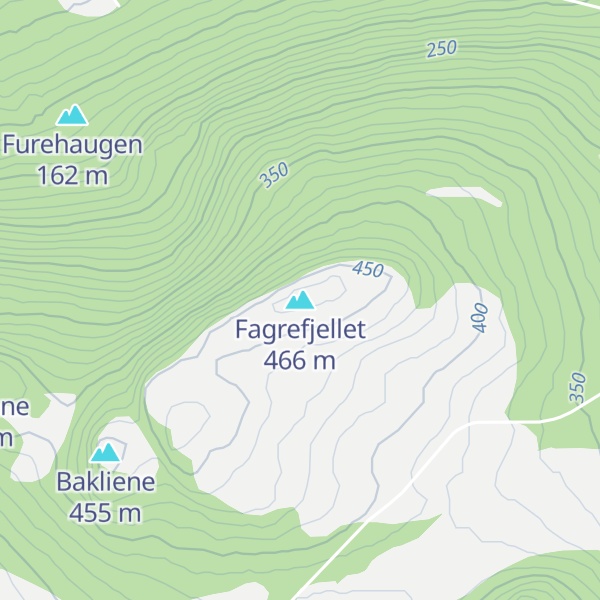Map of Fagrefjellet