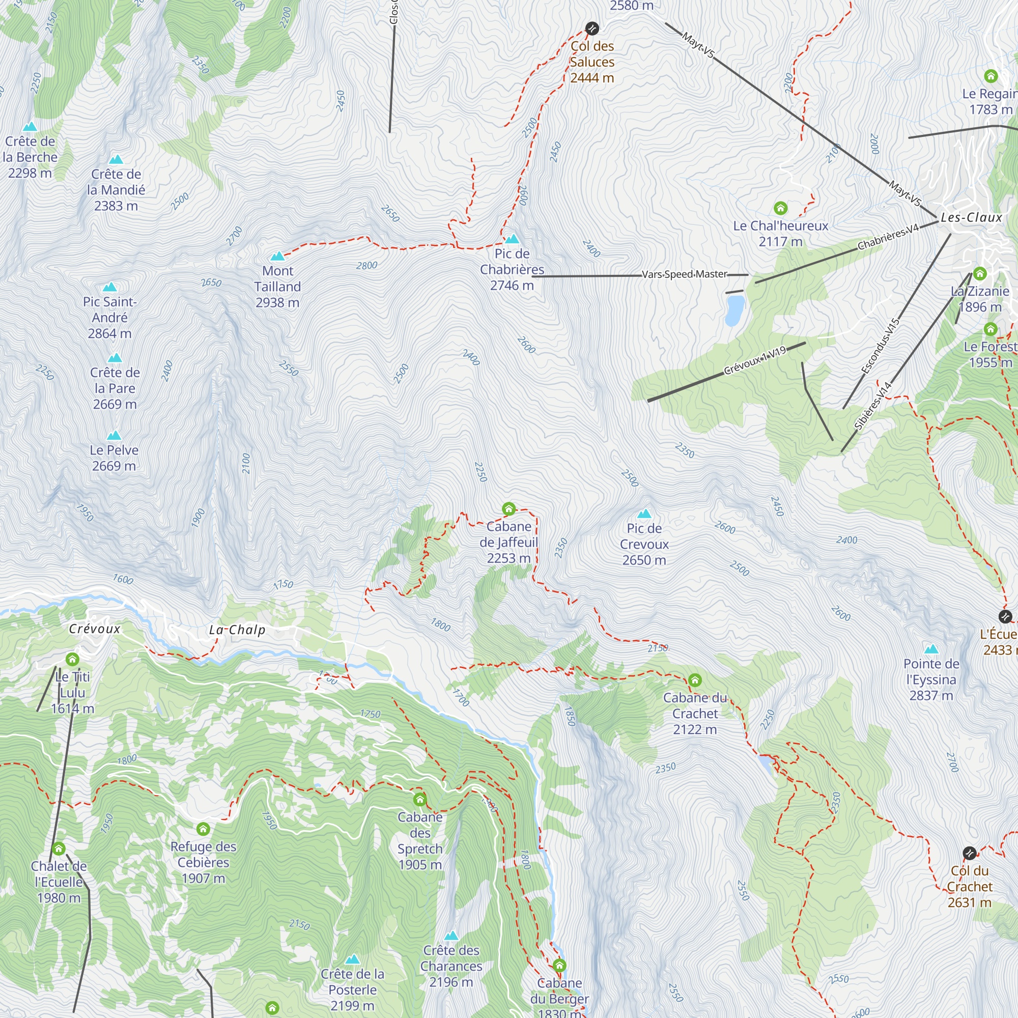 Cabane de Jaffeuil map