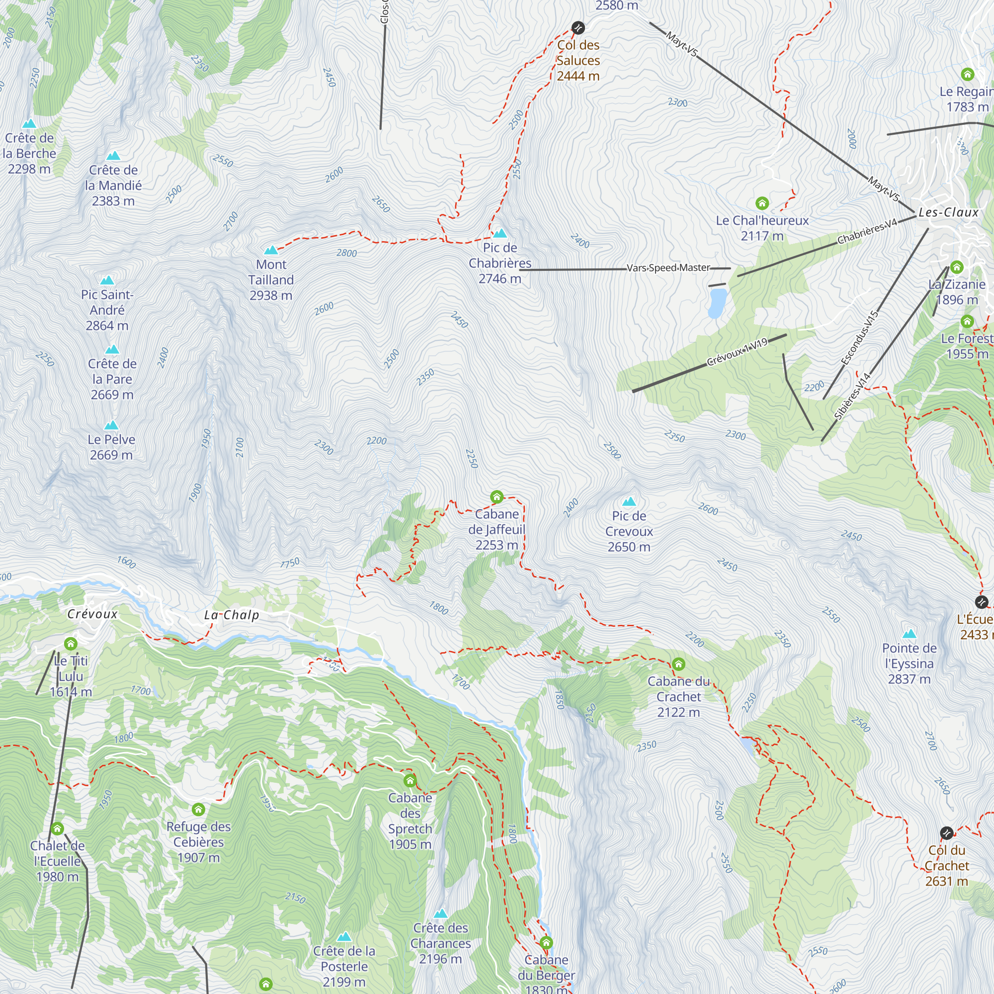 Cabane de Jaffeuil map