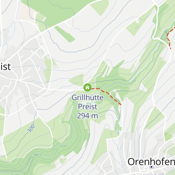 Map of Grillhütte Preist