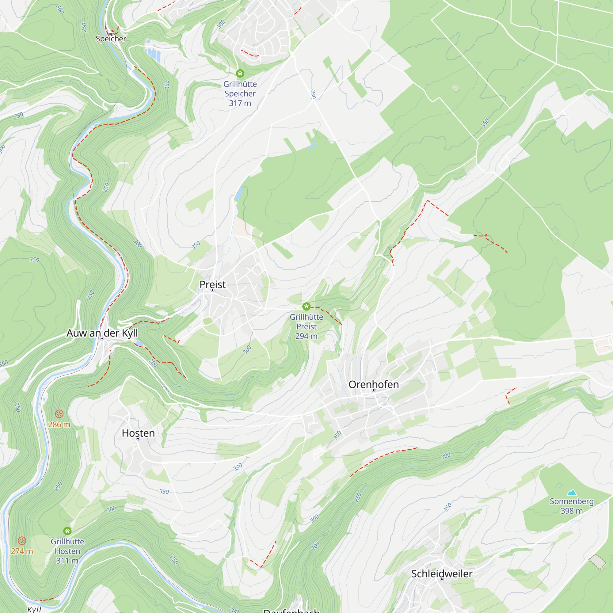 Grillhütte Preist map