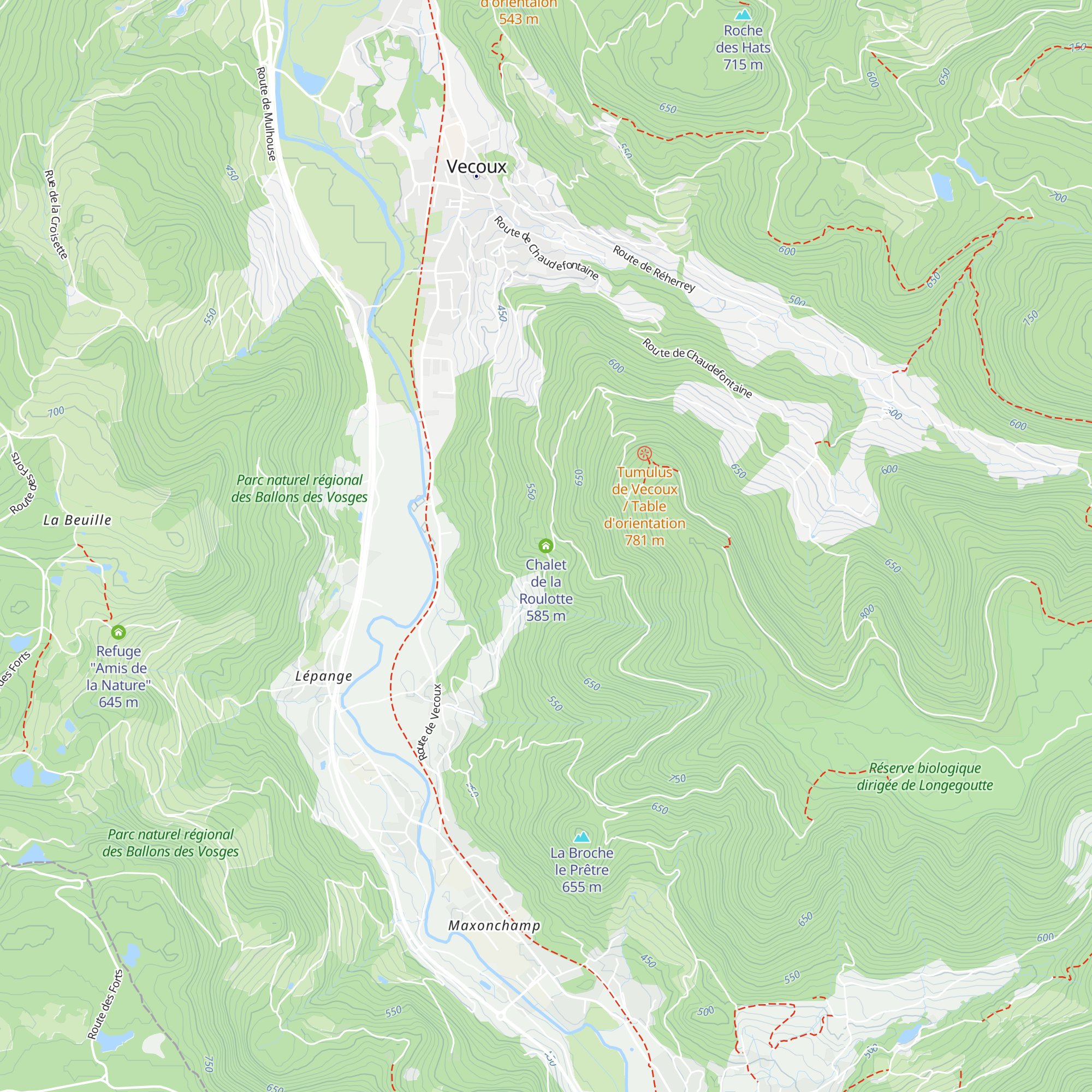 Chalet de la Roulotte map