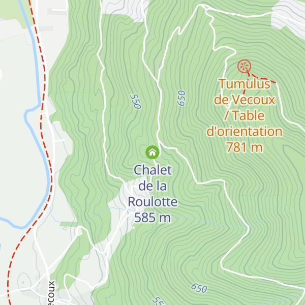 Map of Chalet de la Roulotte