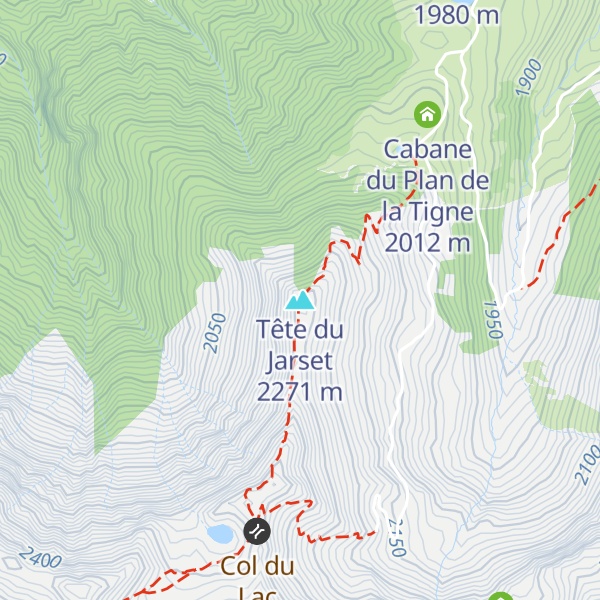 Map of Tête du Jarset